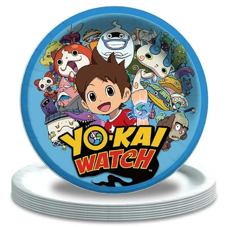 Yokai Watch Paper Plates Birthday Decorations Party Supplies Tableware Disposable Dinnerware