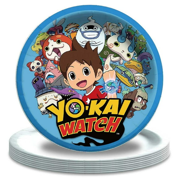 Yokai Watch Plates Party Supplies Birthday Decorations Tableware Disposable Dinnerware