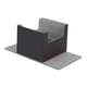 thumbnail image 5 of Caja de cartón graduada con losa, organizador de almacenamiento, expositor, contenedor coleccionable para Gris, 5 of 9