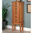 thumbnail image 2 of Coaster 6 Drawer Traditional Jewelry Armoire in Honey, 2 of 4