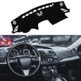 thumbnail image 1 of Alfombra de tablero interior antideslizante para MAZDA 3 2014-2018, poliéster negro, 1 of 7