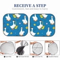 thumbnail image 6 of Fotbe Cartoon Goose 2-Piece Car Windshield Sun Shade | Sun Blocker for Car Windshield | Foldable Automotive Interior Accessories for Sun Protection-Medium, 6 of 7