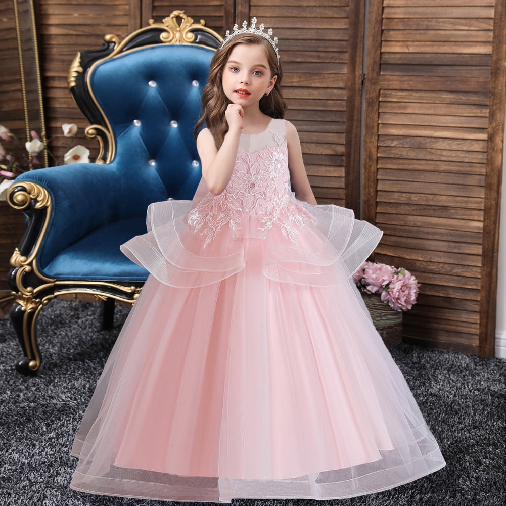 EINCcm Ball Gown Dresses for Girls, Kids Princess Dresses Sequin Bowknot  Birthday Party Wedding Gown for Toddler Kids Baby Girl, Red,16-24 Months -  Walmart.com