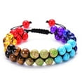 thumbnail image 1 of Fiudx Pulsera Colorida con Diseño Doble de Cuentas de Piedra Natural, Protección Energética para Cuerpo y Mente, Regalo para Él, Pareja o Amigos, Perfecta para Cualquier Ocasión, Incluye Una Pulsera., 1 of 2