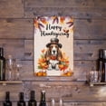 thumbnail image 3 of Happy Thanksgiving Basset Hound Welcome Thankful Fall Autumn Pumpkin Vertical Metal Aluminum Sign Bassets Dog Breed Lovers Gifts Idea Wall Art Home Decor - 02021, 3 of 5
