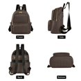 thumbnail image 2 of JIALIOU Mini Backpack Purse for Women Quilted Casual Daypack Small Travel Shoulder Bag, Coffee Brown, 2 of 7