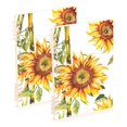 thumbnail image 2 of Ckdifva Sunflowers with Bamboo A5 Ring Binder Notebook Journey Note Diary College Ruled Study 60 Pages, 2 of 8