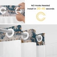 thumbnail image 5 of Boho Tribes No Hook Shower Curtain Waterproof, Bathroom Curtains with Snap in Liners and See Through Top Window, Vintage Southwest Tribal Modern Art Hotel Style Bathtub Curtains Shower 60"Wx72"L, 5 of 8
