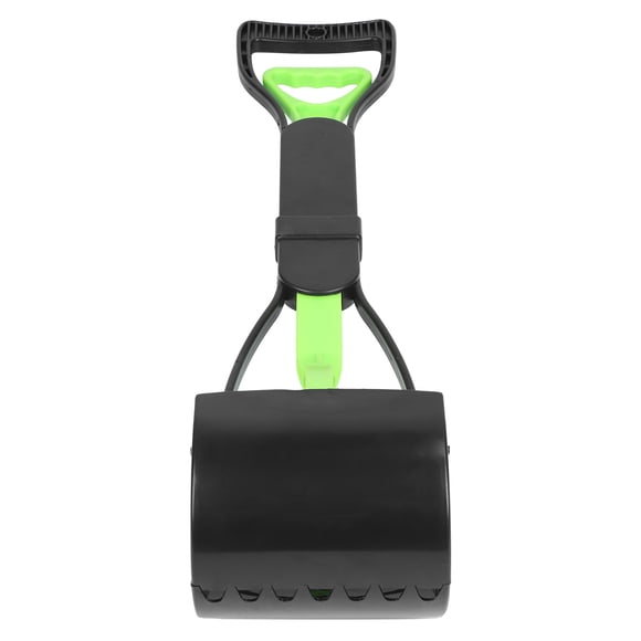 Pelle Ramasse-Crottes à Mâchoires, Ramasser la Crotte pour Animal Ramasse-Crottes à Mâchoires à Long Manche avec 1 X Ramasse-Crottes à Mâchoires pour Pelle Caca pour Chien de l'Herbe Vert + Noir