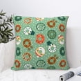 thumbnail image 4 of Yiaed Christmas Donuts Print Pillow Covers Super Soft Decorative Square Throw Pillow Covers Case Cushion Covers for Sofa Couch Bedroom Car Decor（No pillow core）-24"x24", 4 of 7