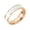 Rose Gold Plated White, variant on Women Stainless Steel Rings 4mm White Black Enamel Ring Stacking Ring Couple Minimalist Gift Rose Gold Plated White Size 7