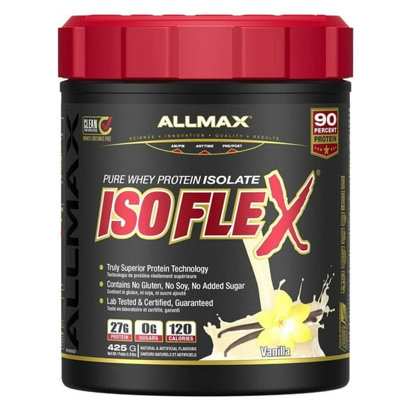 Proteína de suero aislada ALLMAX ISOFLEX Vanilla 454 g
