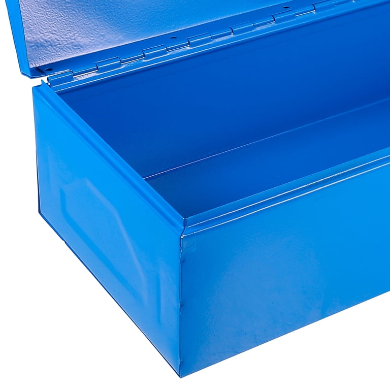 HOMEMAXS Blue Iron Tool Box for Storage Use Durable and Portable 