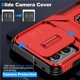 thumbnail image 4 of Funda para GANGXUN Motorola Moto G 2023 5G - Soporte metálico, Función magnética, Rojo, 4 of 5
