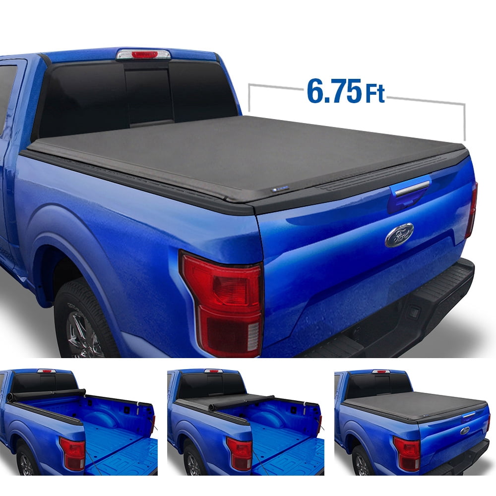 Tyger Auto T1 Soft Roll Up Truck Bed Tonneau Cover for 20172019 Ford F250 F350 Super Duty