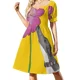 thumbnail image 3 of Solo olfateando galgo con fondo amarillo :) Vestido de manga corta vestido vestidos vestido de lujo, 3 of 7