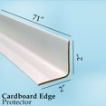 thumbnail image 2 of Cardboard Edge Protectors | 71'' X 2'' X 2'' | Pack of 50 | cardboard protectors for pallets, White V-Board Reinforced Edges/Corners for Shipping, Corner Protectors for Moving/Packing, 2 of 8