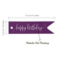 thumbnail image 5 of Inkdotpot Pack Of 100 Real Silver Foil Paper Tags Happy Birthday Favor Hang Tags, 5 of 6