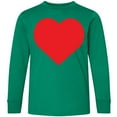 thumbnail image 3 of Inktastic Red Heart Long Sleeve Youth T-Shirt, 3 of 5