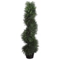 thumbnail image 2 of TWO Pre-potted 3' Spiral Pond Cypress Artificial Outdoor Indoor Topiary Trees, 2 of 2