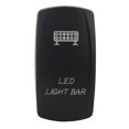 thumbnail image 2 of 1 Pieza de Barra Ligera Llevada Interruptor de Bancín 5 Pin para Camión Barco Coche Sunnimix Interruptor de balanceo de la barra LED, 2 of 8