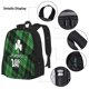 thumbnail image 3 of Easygdp St Patrick's day Mochila para Niños y Niñas con Set de Caja de Almuerzo y Estuche para Lápices 3 en 1, Mochila Escolar Estampada para Adolescentes, 3 of 7