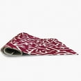 thumbnail image 4 of 5' Round Simply Daisy Seaweed Beach Style Chenille Area Rug, Maroon Red, 4 of 4