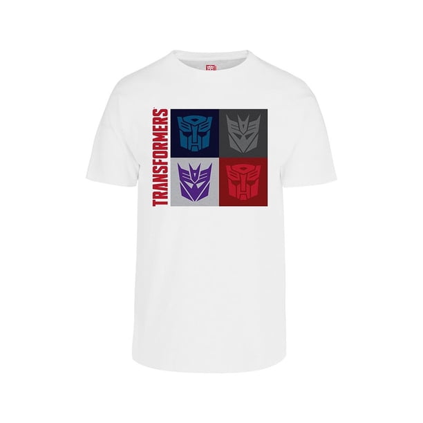 Playera Transformers Fan Army Talla M Faces Blanco