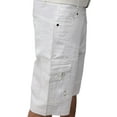 thumbnail image 5 of X RAY Mens Stretch Comfort Cargo Shorts 12.5" Inseam Knee Length Classic Fit Multi Pocket, With Belt - White, 40, 5 of 9