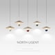 thumbnail image 2 of Postmodern Designer Ufo Metal Led Chandeliers Lighting For Kitchen Dining Table Villa Loft Cafe Bar Art Suspension Lamp Fixtures My Lux Decor Round, 2 of 8