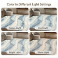 thumbnail image 7 of ODIKA 8'x10' Washable Area Rug Durable, Non-Slip Neutral Grey Ocean Inspired Gradient Flowing Shapes Beige Plush for Living Room, Under Sectional, Family, 7 of 7