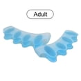 thumbnail image 1 of 2 separadores de dedos Hallux Valgus Corrector Hammer Straightener (Adult Blue), 1 of 3