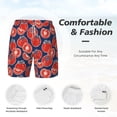 thumbnail image 5 of Lsque Mens Swim Trunks Hand Drawn Tomatoes Pattern - Bathing Suit Compression Liner - Beach Swim Shorts Swimwear - (S-3XL) - Stretch Quick Dry -3X-Large, 5 of 9