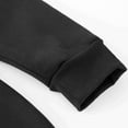 thumbnail image 5 of Tauxra Hoodie for Men, Long Sleeved Stand Up Collar Quarter Zipper Pullover Workwear Top, Men's Solid Color Hoodie, 5 of 5