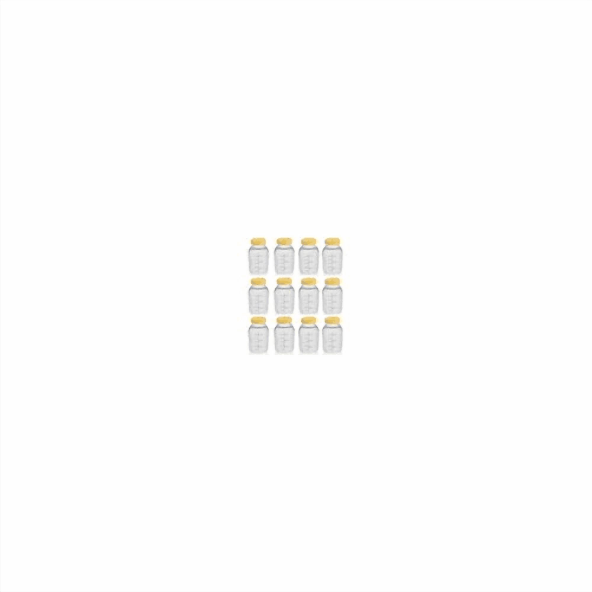 Medela Breastmilk Collection Storage Feeding Bottle Set W/lid 5oz /150ml X12 by Medela - Bulk