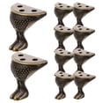 thumbnail image 5 of HONMEET Universal Couch Legs Furniture Leg Extenders Zinc Alloy Dark Brown 10Pcs 1.18X1.14X0.79in, 5 of 8
