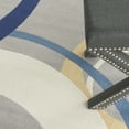 thumbnail image 6 of Nourison Grafix Mid-century Geometric Grey Area Rug, 6 of 8