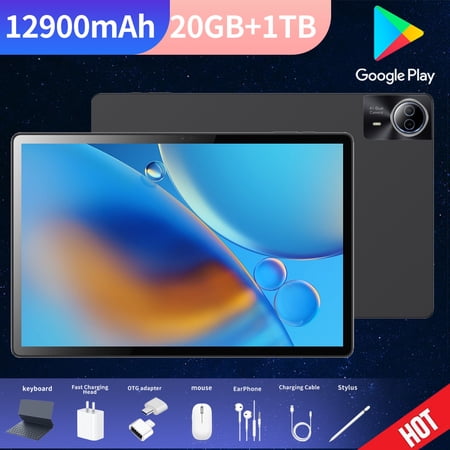 New Flagship Tablet 2026 Android14 Tablet, 14.0Inch Tablet,5G Wi-Fi Tablet Computer,2 In 1 Tablet with Keyboard, 20GB RAM 1000GB ROM ,Snapdragon 10-core processor,3840* 2160 IPS,Bluetooth5.0,GPS