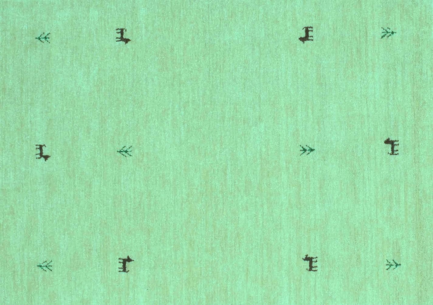 Ahgly Company Indoor Rectangle Solid Turquoise Blue Modern Area Rugs, 4