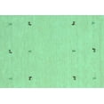 thumbnail image 1 of Ahgly Company Indoor Rectangle Solid Turquoise Blue Modern Area Rugs, 4' x 6', 1 of 4