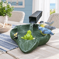 Resin Splash Cute Frog Handcrafted Gutter Downspout Splash Block & Extension ...