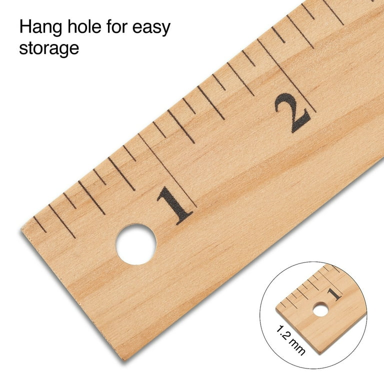 Logix Natural Wood, Fabric 36 inch Yardstick, Measuring Tool