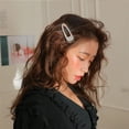 thumbnail image 3 of 2 piezas, elegantes pinzas para el cabello con diamantes, pasadores de maquillaje, herramienta para peinar el cabello para mujer, horquillas para el cabello con diamantes de imitación, 3 of 5