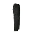 thumbnail image 2 of Men's Cargo Pants Solid Loose Zipper Elastic Pocket Breathable Trousers, 2 of 8