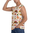 thumbnail image 3 of Fotbe Fall Farm Pumpkin Men's Camiseta sin Mangas Estampada para Hombres, Playera Casual para Gimnasio, Entrenamiento, Playa-X-Large, 3 of 7