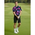 thumbnail image 4 of Birdie Bound Men's and Big & Tall Men's Hawaiian Dream Print Polo Golf Shirt, Sizes XS-4XLT, 4 of 5