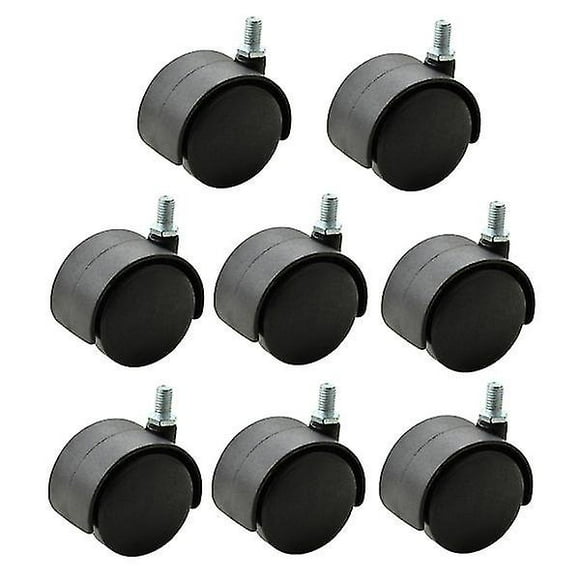 8 Pcs Casters Office Chair Swivel Wheel Desk Stool Caster Rolling Caster Wheel Caster