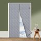 thumbnail image 1 of Cortina de puerta con aislamiento térmico, 100 x 210 cm, antifrío, impermeable, magnética, de algodón, color gris JM Cocina, Decoración y Otros, 1 of 5