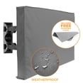 thumbnail image 3 of Mount Factory Outdoor TV Cover - 42" Model For 40" - 43" Flat Screens - Slim Fit - Weatherproof Weather Dust Resistant Television Protector - Gray, 3 of 7