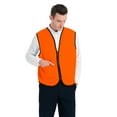 thumbnail image 5 of Toptie Supermarket Uniform Vest Zipper Volunteers Event Vest Unisex Waistcoat-Orange-XL, 5 of 9